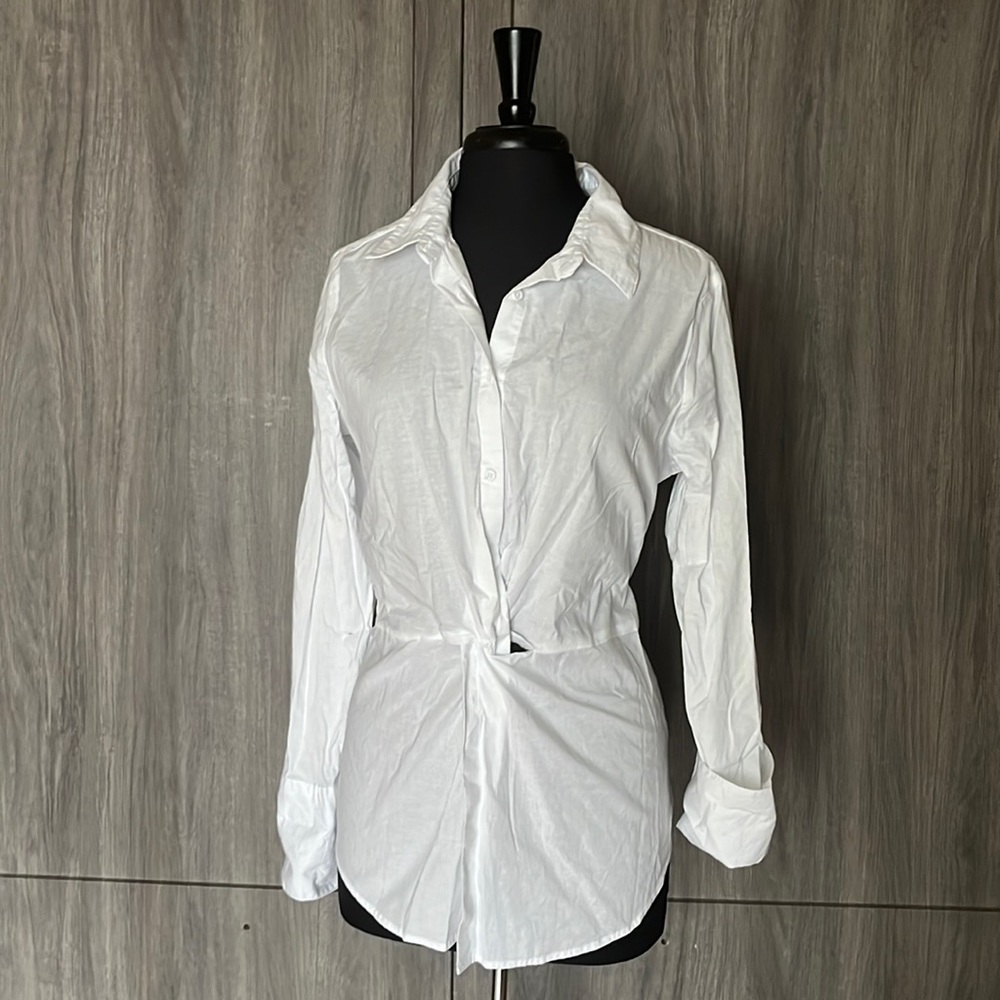 Lola River Front Twist Blouse